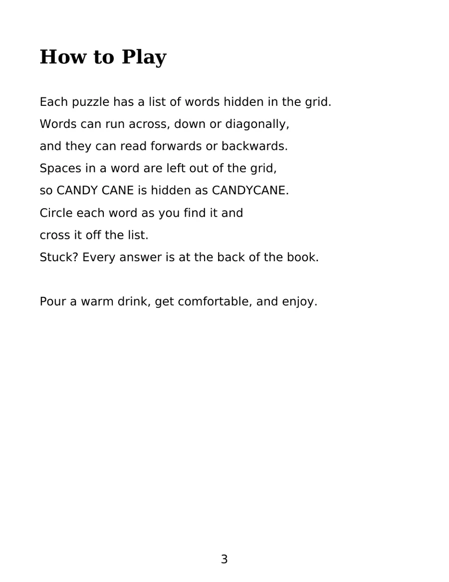 Christmas Word Search for Adults, page 2 of 6