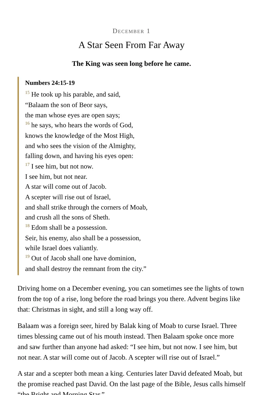 A Lamp for Advent, page 2 of 4