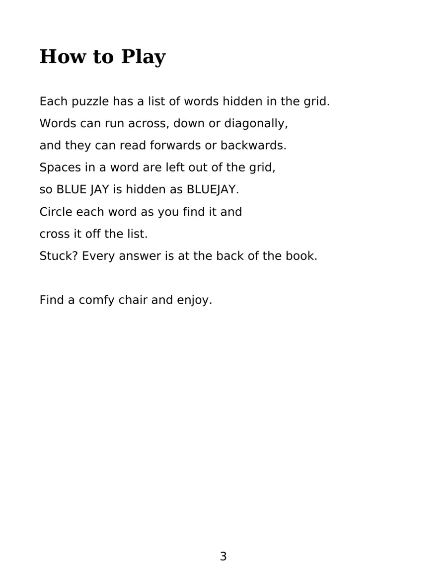 Large Print Word Search for Adults, page 2 of 6