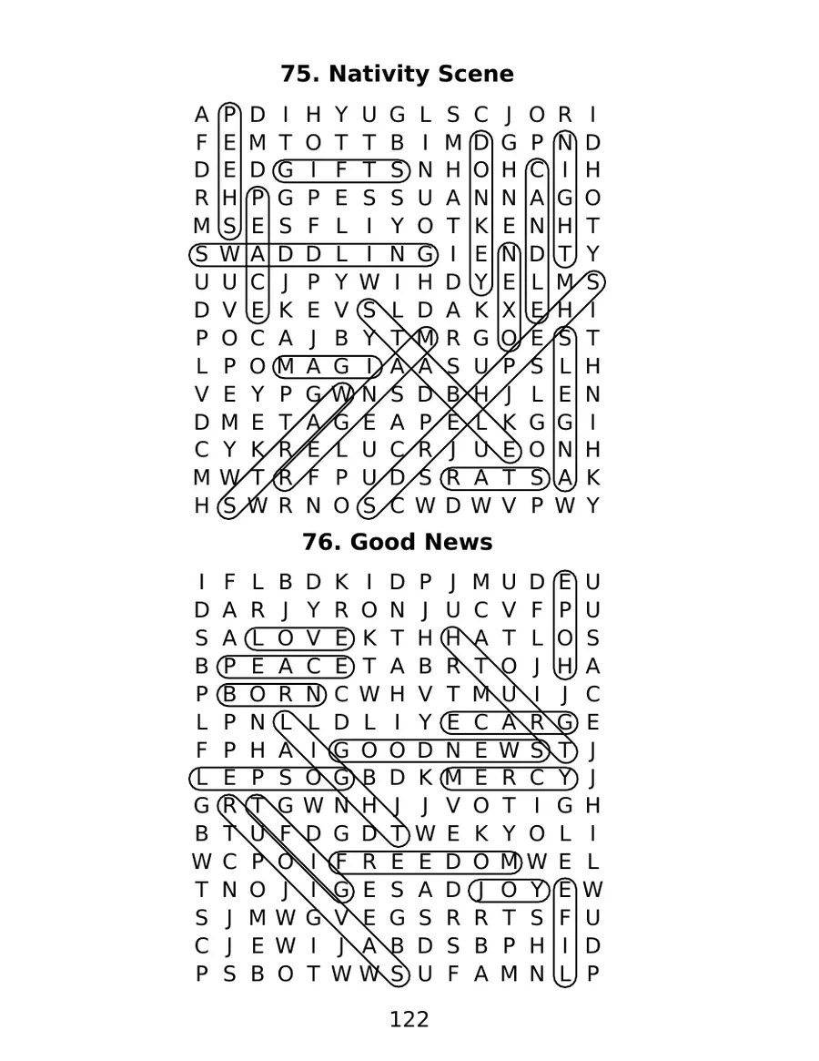 Large Print Bible Word Search, page 6 of 6