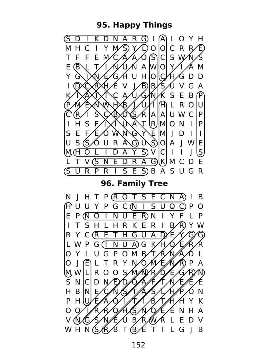 Large Print Word Search for Adults, Volume 2, page 6 of 6